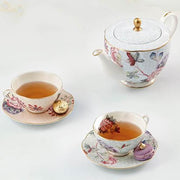 Cuckoo Tea Cup & Saucer Set of 2, Pink & Blue by Wedgwood Dinnerware Wedgwood 