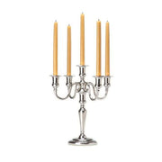 Flame Candelabra by Match Pewter Candleholder Match 1995 Pewter 5 Arms 