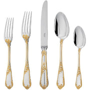 Rocaille Sterling Silver Gold Accented 7.5" Place Spoon by Ercuis Flatware Ercuis 