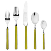 Fantasia Olive Green Flatware by Mepra Flatware Mepra 