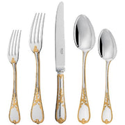 Du Barry Silverplated Gold Accents 5 Piece Place Setting by Ercuis Flatware Ercuis 