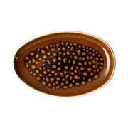 Junto Stoneware Oval Platter for Rosenthal Dinnerware Rosenthal Small 9.75" Amber 