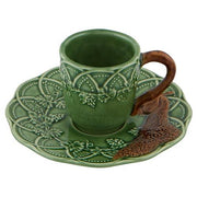 Woods Coffee Cup & Saucer, Pheasant, 5 oz by Bordallo Pinheiro Dinnerware Bordallo Pinheiro 