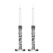 Carat Glass Candlestick, Set of 2 by Orrefors Glassware Orrefors Medium 