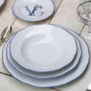 Corona Flat Dessert Plate, Blue, 8.25" by Richard Ginori Plate Richard Ginori 