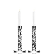 Carat Glass Candlestick, Set of 2 by Orrefors Glassware Orrefors Small 
