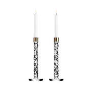 Carat Brass and Glass Candlestick, Set of 2 by Orrefors Glassware Orrefors Large 