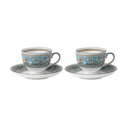 Florentine Turquoise Teacup and Saucer, Set of 2 by Wedgwood - Shipping in Late November 2021 Dinnerware Wedgwood 