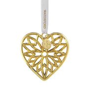 Heart Golden Ornament, 2.78" by Waterford Holiday Ornaments Waterford 