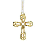 Cross Golden Ornament, 3.42" by Waterford Holiday Ornaments Waterford 
