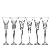 Winter Wonders Clear Flutes, Mixed Set of 6 by Waterford Stemware Waterford 