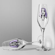 All About You 7.5 oz. Champagne Glass, Set of 2 by Sara Woodrow for Kosta Boda Glassware Kosta Boda 