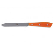 Compendio Tomato Knives with Grey Blades and Lucite Handles by Berti Knife Berti Orange Lucite 