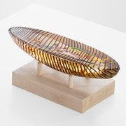 Boats Diver Limited Edition Glass Sculpture by Bertil Vallien for Kosta Boda Glassware Kosta Boda 