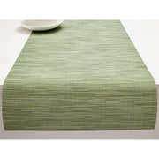 Chilewich: Bamboo Woven Vinyl Table Runners 14" x 72" Table Runners Chilewich Runner 14" x 72" Spring Green 