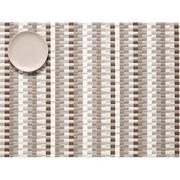 Chilewich: Heddle Woven Vinyl Placemats Set of 4 Placemat Chilewich Rectangle 14" x 19" Pebble 