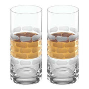 Truro Gold Highball, Set of 2 by Michael Wainwright Glassware Michael Wainwright 