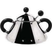Sugar Bowl with Spoon by Michael Graves for Alessi Cream & Sugar Alessi Black 