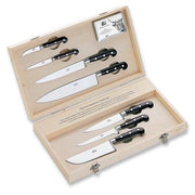 Small Sets of 7 Kitchen Knives with Lucite Handles by Berti Knive Set Berti Black lucite 