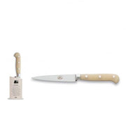 Insieme Straight Paring Knives with Lucite Handles by Berti Knife Berti White lucite 
