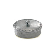 Oval Pewter Box by Match Pewter Jewelry & Trinket Boxes Match 1995 Pewter Small 