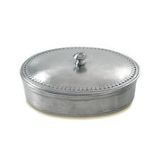 Oval Pewter Box by Match Pewter Jewelry & Trinket Boxes Match 1995 Pewter Large 