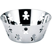 Girotondo Round Basket by King-Kong for Alessi Fruit Bowl Alessi 8" Stainless Steel 