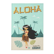 Aloha Hawaii Tiki Tea Towel by MISTERATOMIC Linens Coucke 