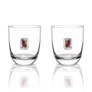 Elevo Double Old Fashioned Glasses, set of 2 by ANNA New York Glassware Anna Amethyst 
