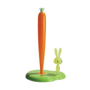 Bunny & Carrot Kitchen Roll Holder by Stefano Giovannoni for Alessi Kitchen Alessi 13.5" Green 