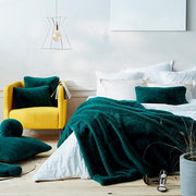Faux Fur 55" Floor Pillows by Evelyne Prelonge Paris Pillow Evelyne Prelonge Alpine Green 