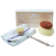 Tradition French Dishwashing Set in Wooden Box by Andree Jardin Brush Andree Jardin 