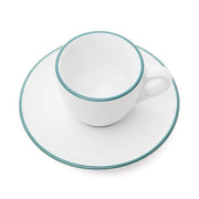 Verona Teal Rimmed Espresso Cup and Saucer, 2.5 oz. by Ancap Cup Ancap 