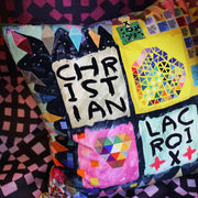 Arlecchino Wood 20" Square Throw Pillow by Christian Lacroix Throw Pillows Christian Lacroix 