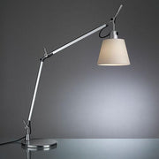 Tolomeo with Shade Task Lamp by Michele de Lucchi for Artemide Lighting Artemide Parchment Base 