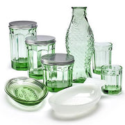 Fish & Fish Jar with Lid, Medium, 33.8 oz., Green by Paola Navone for Serax Glassware Serax 