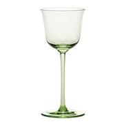 Grace White Wine Glass, Green, 5 oz., Set of 4 by Ann Demeulemeester for Serax Glassware Serax 