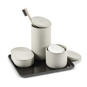 Cose Round Box with Lid, Beige, 2.5" by Bertrand Lejoly for Serax Bath Serax 
