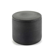 Cose Round Box with Lid, Dark Grey, 2.5" by Bertrand Lejoly for Serax Bath Serax 