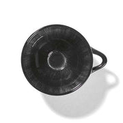 Dé Porcelain Espresso Cup, Off-White/Black Var C, 2.7 oz. Set of 2 by Ann Demeulemeester for Serax Dinnerware Serax 