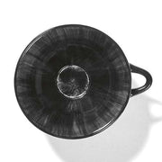 Dé Porcelain Cup, Off-White/Black Var C, 6.7 oz. Set of 2 by Ann Demeulemeester for Serax Dinnerware Serax 