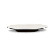 Ra Porcelain Plate, Black/Off-White, Set of 2 by Ann Demeulemeester for Serax Dinnerware Serax Luncheon Plate 9.4" Set of 2 