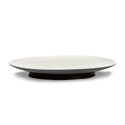 Ra Porcelain Plate, Black/Off-White, Set of 2 by Ann Demeulemeester for Serax Dinnerware Serax Dinner Plate 11" Set of 2 