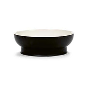Ra Porcelain Bowl, Black/Off-White, Set of 2 by Ann Demeulemeester for Serax Dinnerware Serax Serving Bowl 8.6" Set of 2 