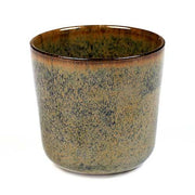 Surface Stoneware Mug without Handle, Indi Grey, 10 oz., 3.3", Set of 4 by Sergio Herman for Serax Dinnerware Serax 