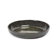 Surface Stoneware Deep Plate, Grey/Indi Grey, 9", Set of 4 by Sergio Herman for Serax Dinnerware Serax 