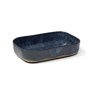 La Nouvelle Table Stoneware Extra Deep Plate N°5, Blue/Grey, 9" x 5.9", Set of 4 by Merci for Serax Dinnerware Serax 