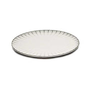 Inku Stoneware Salad Plate, White, 9.4", Set of 4 by Sergio Herman for Serax Dinnerware Serax 