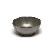 Inku Stoneware Ribbed Bowl XL, Green, 16.9 oz., 5.9", Set of 4 by Sergio Herman for Serax Dinnerware Serax 
