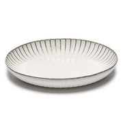 Inku Stoneware Serving Bowl, White, 12.5" by Sergio Herman for Serax Dinnerware Serax 